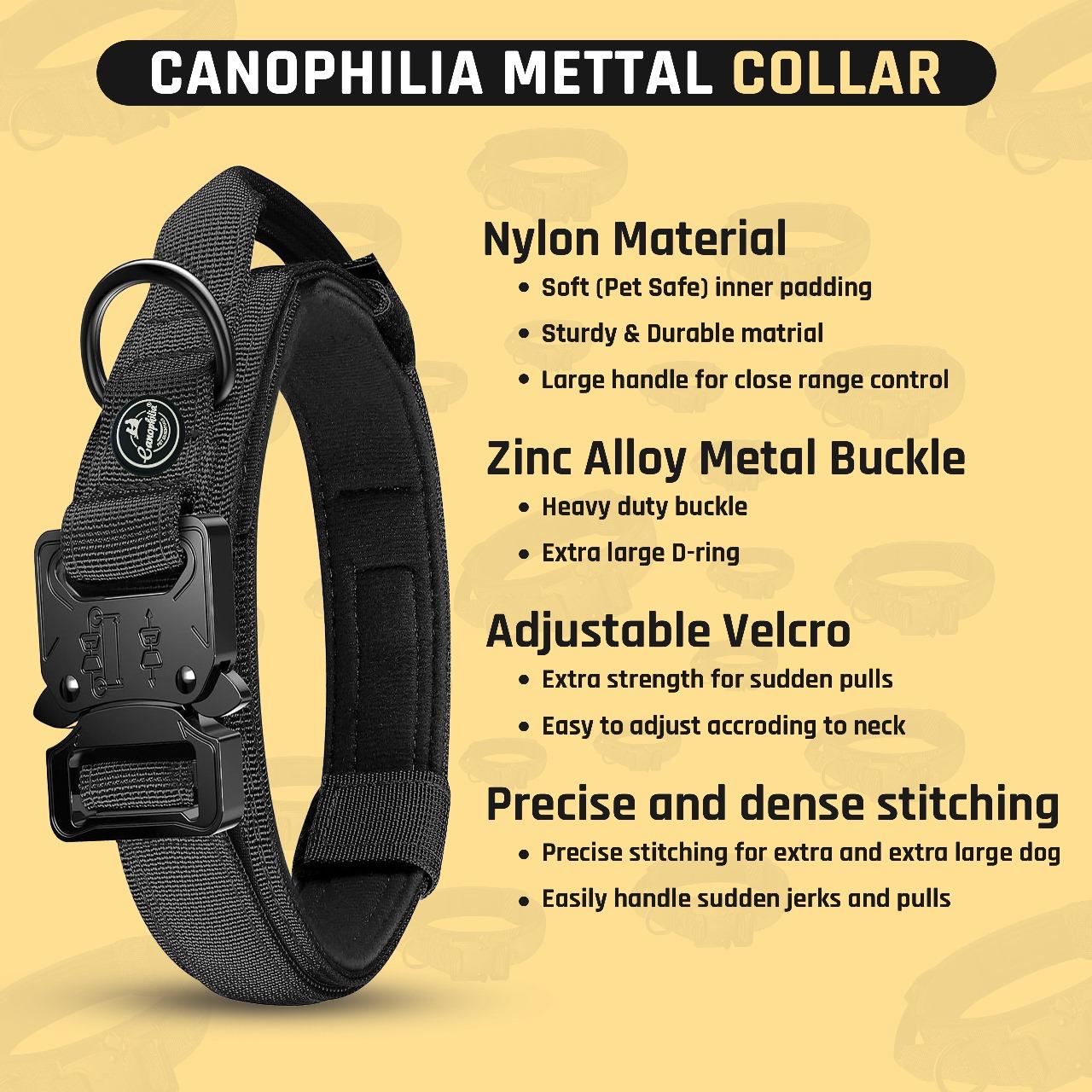 Canophilia Tactical Metal Buckle Collar