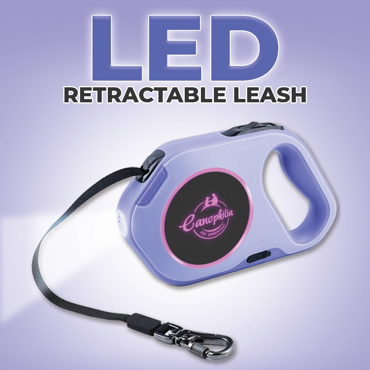 LED Retractable Leash